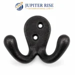 5x Double Coat Hooks Wall Mounted 75x50mm Vintage Robe Towel Clothes