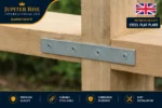 Flat Metal Brackets 50mm - 150mm Joining Mending Zinc Plates for Repairing Wood - Image 2