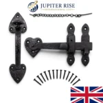 Suffolk Thumb Latch Cast Iron Antique Black 200mm Door Gate Barn Shed