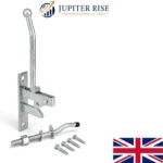 Self Locking Auto Gate Catch Hunting Type Galvanised Long Lever Striker Hardware