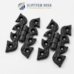 Butterfly Snake Hinges 70x45mm Ornate Antique Black Door Gate Pair - Image 2