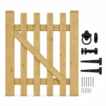 Pressure Treated Wooden Garden Side Gate Pedestrian Farm Fence Entrance Gate - Image 2