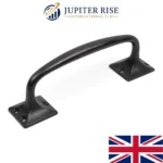 Cast Iron Pull Handle Black Antique 10" 12" Pub Style Door Gate Shed