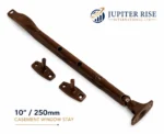 Casement Window Stay 10" 250mm Brown Metal Wooden Window Frame - Image 2