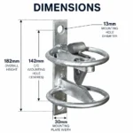 Self Locking Gate Latch Auto Field Gate Catch 182mm Galvanised - Image 2
