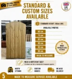 Heavy Duty Feather Edge Garden Gate | Dome & Straight | Made to Measure UK - Image 13