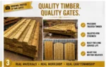 Heavy Duty Feather Edge Garden Gate | Dome & Straight | Made to Measure UK - Image 14