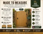 Heavy Duty Feather Edge Garden Gate | Dome & Straight | Made to Measure UK - Image 15