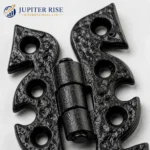 Butterfly Snake Hinges 70x45mm Ornate Antique Black Door Gate Pair - Image 3