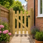 Pressure Treated Wooden Garden Side Gate Pedestrian Farm Fence Entrance Gate - Image 3