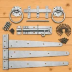 Heavy Duty Garden Gate Hinge & Hardware Set – Galvanised or Standard - Image 29