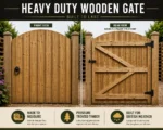 Heavy Duty Feather Edge Garden Gate | Dome & Straight | Made to Measure UK - Image 4