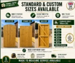 Heavy-Duty Wooden Garden Gate – Feather Edge Handmade & Made to Measure - Image 4