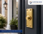 Door Bell Push Button Polished Brass Gold Front Door Press Button - Image 4
