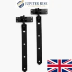 Hook and Band Hinges Heavy Duty Straight Cranked Adjustable Garden Shed Door - Image 5