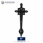 Spear Tee Hinges Pair Black Antique Ornate Gate Door 6" 9" 12" - Image 5