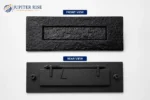 Cast Iron Letter Plate Antique Black 285x104mm Door Finger Push Plate - Image 5