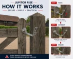 Field Gate Hook & Eye Safety Chain Heavy Duty Galvanised 158mm Gate Fastener - Image 4