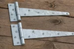 Heavy Duty Galvanised Tee Hinge Pair 12" 18" 24" Wooden Garden Gate Shed Door Wi - Image 4