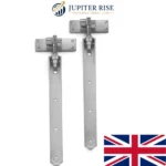 Hook and Band Hinges Heavy Duty Straight Cranked Adjustable Garden Shed Door - Image 6