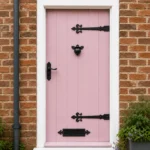 Fleur De Lys Decorative Dummy Hinge 400mm 16" Pair Black Gate Door - Image 6