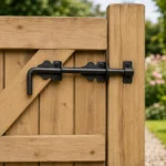 Gate Drop Bolt Heavy Duty 12" Cane Type Black Shed Garage Stable Door - Image 6