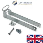 Throw Over Gate Loop Handle Lockable 18" for 3" Wide Field Farm Gates Black/Galv - Image 7