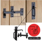 Heavy Duty Suffolk Latch Black Long Thumb catch 115mm Garden Gate Handle - Image 7