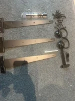 Heavy Duty Garden Gate Hinge & Hardware Set – Galvanised or Standard - Image 8
