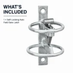 Self Locking Gate Latch Auto Field Gate Catch 182mm Galvanised - Image 7
