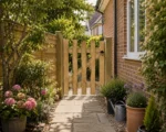 Pressure Treated Wooden Garden Side Gate Pedestrian Farm Fence Entrance Gate - Image 9