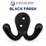 5x Double Coat Hooks Wall Mounted 75x50mm Vintage Robe Towel Clothes - Image 8