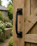 Cast Iron Pull Handle Black Antique 10" 12" Pub Style Door Gate Shed - Image 6