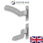 Hook and Band Hinges Heavy Duty Straight Cranked Adjustable Garden Shed Door - Image 10