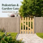 Pressure Treated Wooden Garden Side Gate Pedestrian Farm Fence Entrance Gate - Image 10