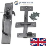 Heavy Duty Suffolk Latch Black Long Thumb catch 115mm Garden Gate Handle - Image 10