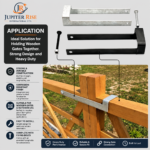 Heavy Duty Throw Over Loop Gate Latch 12" for 2" Wide Farm Field Gate - Image 2