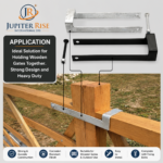 Heavy Duty Throw Over Loop Gate Latch 12" for 2" Wide Farm Field Gate - Image 4