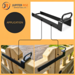 Throw Over Gate Loop Heavy Duty With Lifting Handle for 3" Wide Field Farm Gates - Image 2