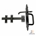 Gothic Suffolk Latch Heavy Duty Garden Gate Thumb Catch in Black... - Image 2