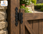 Black Antique Cast Iron Butterfly Cupboard Cabinet Door Hinges I Pair - Image 3