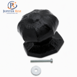 Black Antique Octagonal Cast Iron Centre Door Knob