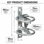 Self Locking Gate Latch Auto Field Gate Catch 182mm Galvanised - Image 5