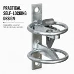 Self Locking Gate Latch Auto Field Gate Catch 182mm Galvanised - Image 6