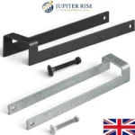 Throw Over Loop Gate Latch 12" Heavy Duty Farm Field Gate Galvanised Black