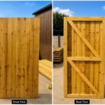 Heavy-Duty Wooden Garden Gate – Feather Edge Handmade & Made to Measure