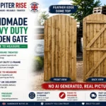 Heavy Duty Feather Edge Wooden Garden Gate | Dome Top | Pressure Treated | UK