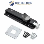 Heavy Duty Foot Bolt 200mm Gate Door Floor Lock Black Iron Spring Loaded