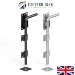 Garden Gate Drop Bolt 12" 18" 24" Balck Heavy Duty for Garden Garage Barn Gates