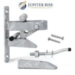 Throw Over Loop Gate Latch 12"/14" Heavy Duty Farm Field Gate Black Galvanised